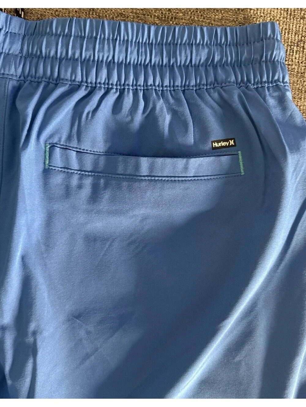Hurley Men’s Medium Outline Leaf Volley Swim Hydro Shorts Blue New w/Tags $50